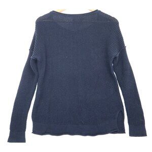 Y2K Vintage Hollister Womens Knit Sweater Sz S Waffle Pullover Grannycore